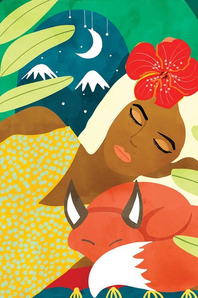 Sleeping & Napping: Snow Camping With My Fox by 83 Oranges