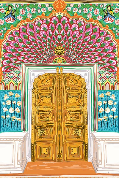 Doors: Jaipur Palace Front Entrance Door by 83 Oranges