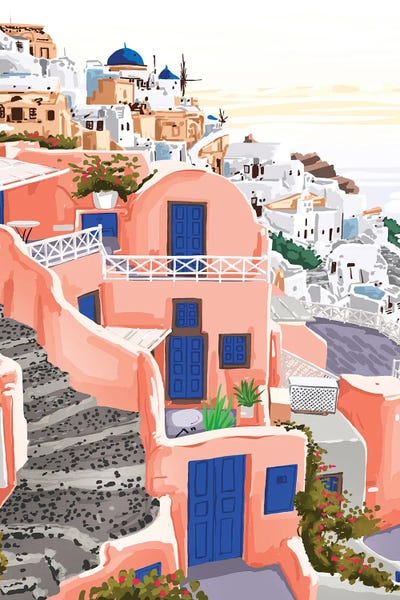 Mediterranean Décor: Santorini Greece Architecture by 83 Oranges