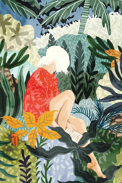 Blue Tropics: The Distracted Reader by 83 Oranges