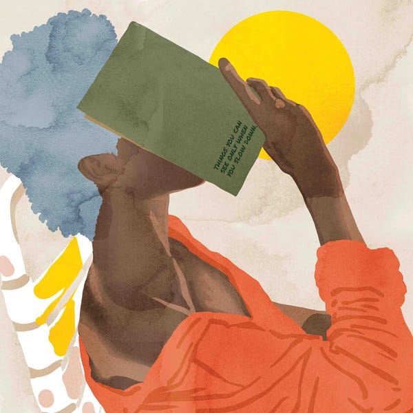 Reading: The Things You Can See Only When You Slow Down by 83 Oranges