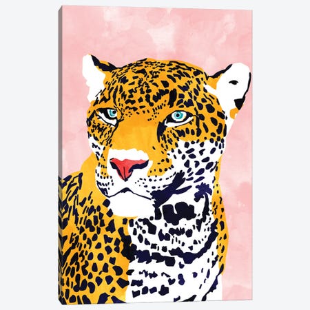 The Leopard Portrait Canvas Print #UMA1568} by 83 Oranges Canvas Wall Art