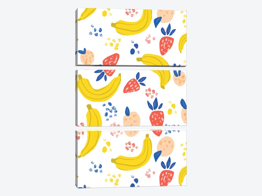 Going bananas Over You by 83 Oranges 3-piece Canvas Wall Art