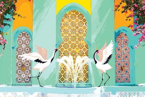 Fountains: Moroccan Courtyard by 83 Oranges