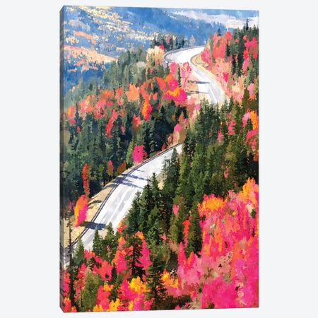 Valley Of Pink Trees Canvas Print #UMA1618} by 83 Oranges Canvas Artwork
