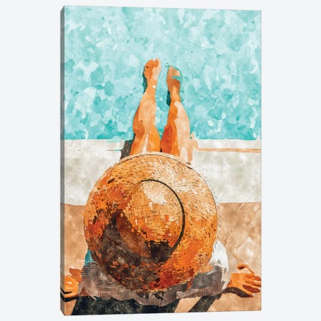 By The Pool All Day Canvas Print #UMA161} by 83 Oranges Canvas Art