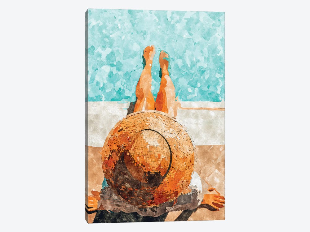 By The Pool All Day by 83 Oranges 1-piece Canvas Art
