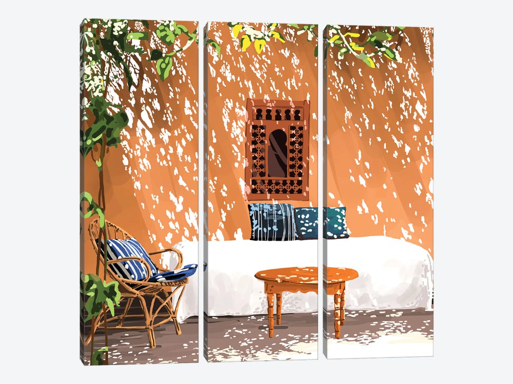 A Relaxed Afternoon by 83 Oranges 3-piece Canvas Art Print