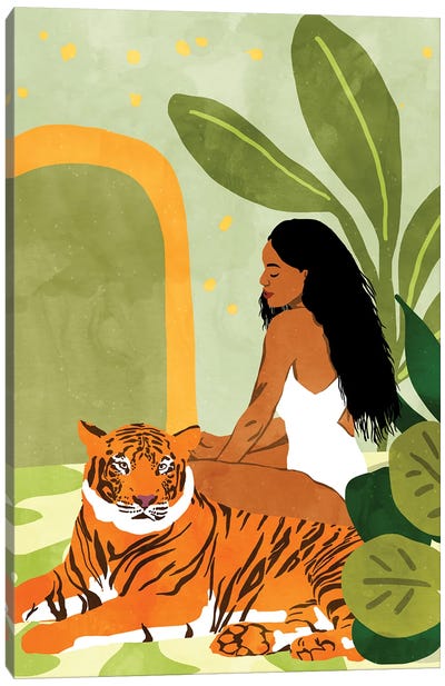 Just You & Me Canvas Art Print - Tiger Art