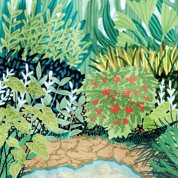 Tropical Leaves: Happy Place by 83 Oranges