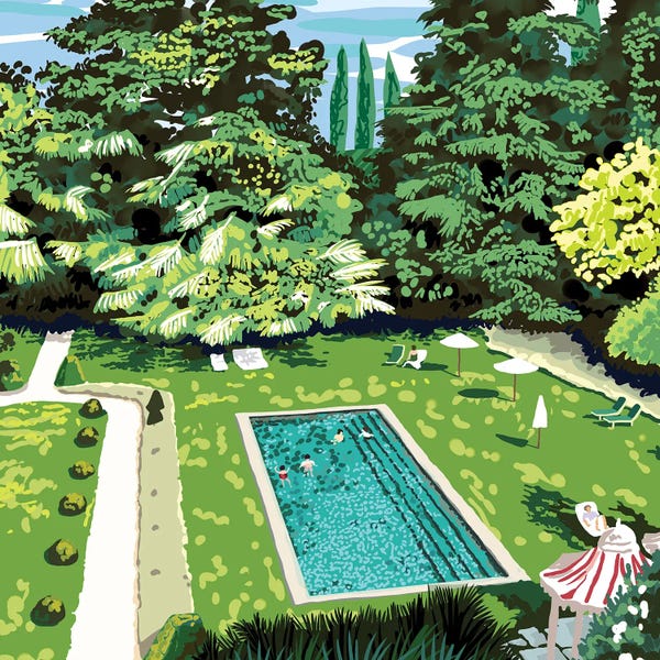 Umbrellas: Life's Better Poolside by 83 Oranges