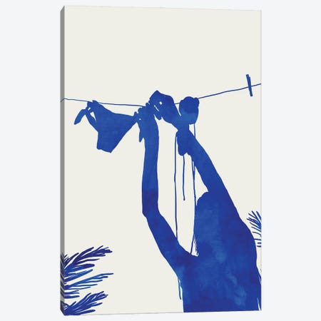 Blue Nude Vacay Matisse Canvas Print #UMA1694} by 83 Oranges Canvas Print