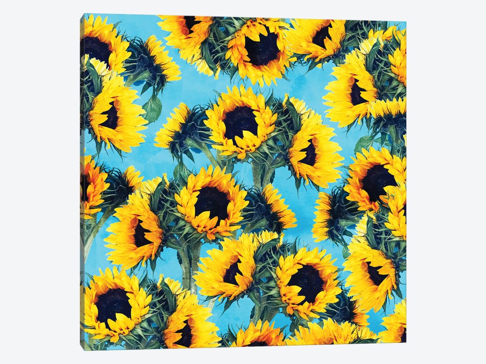 Sunflowers And Sky by 83 Oranges 1-piece Canvas Wall Art
