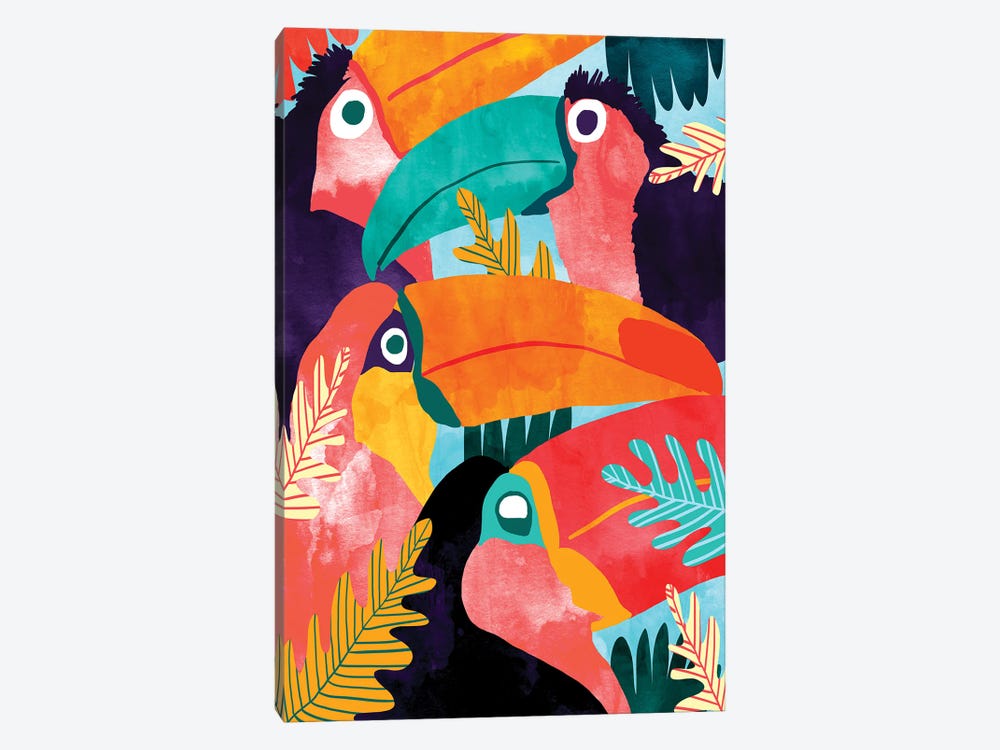 Toucan Flock by 83 Oranges 1-piece Canvas Art