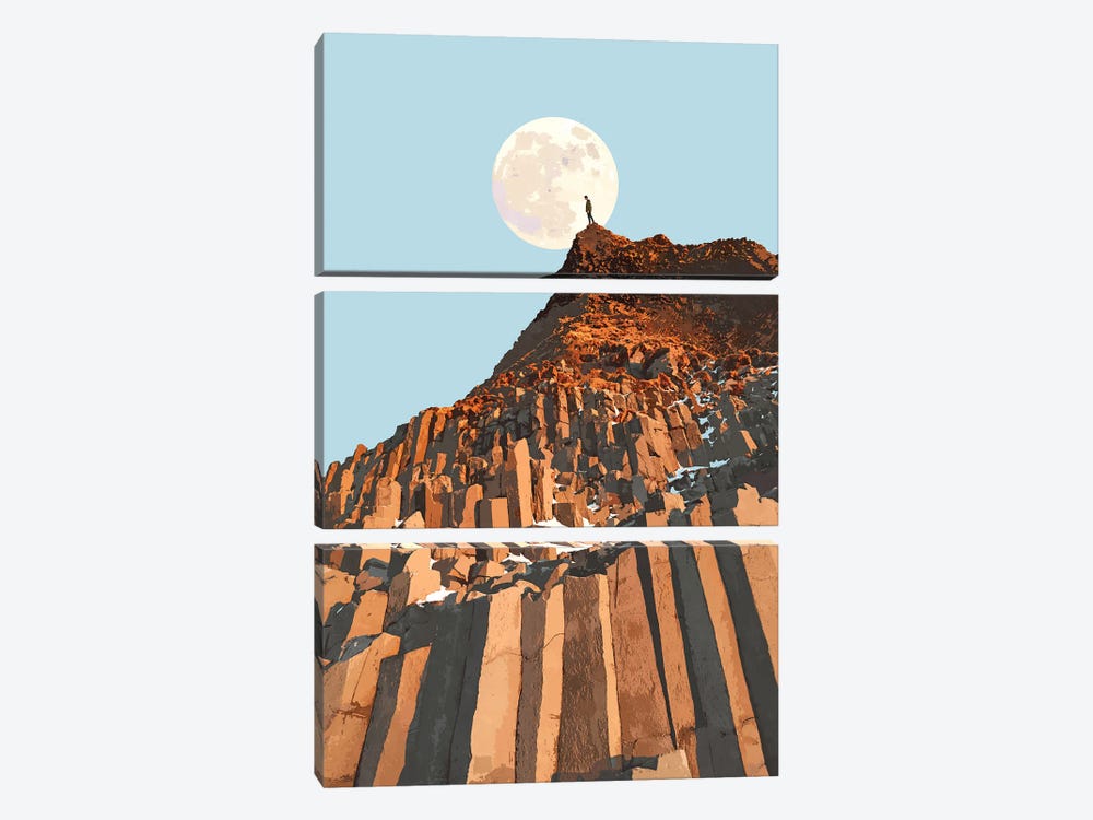 Dear Goals, Ain't No Mountain by 83 Oranges 3-piece Canvas Print