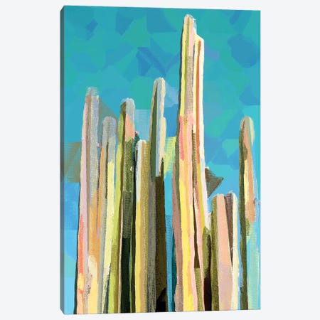 Desert's Rose, Summer Cactus Abstract Canvas Print #UMA1735} by 83 Oranges Canvas Art