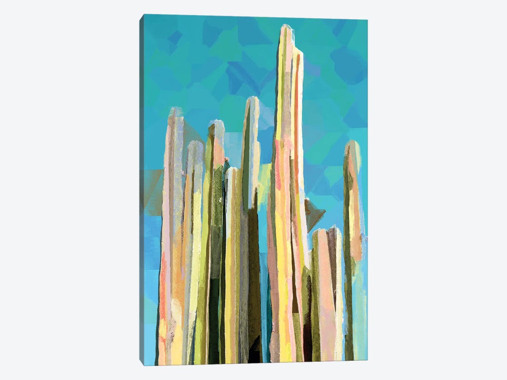 Desert's Rose, Summer Cactus Abstract by 83 Oranges 1-piece Canvas Art Print