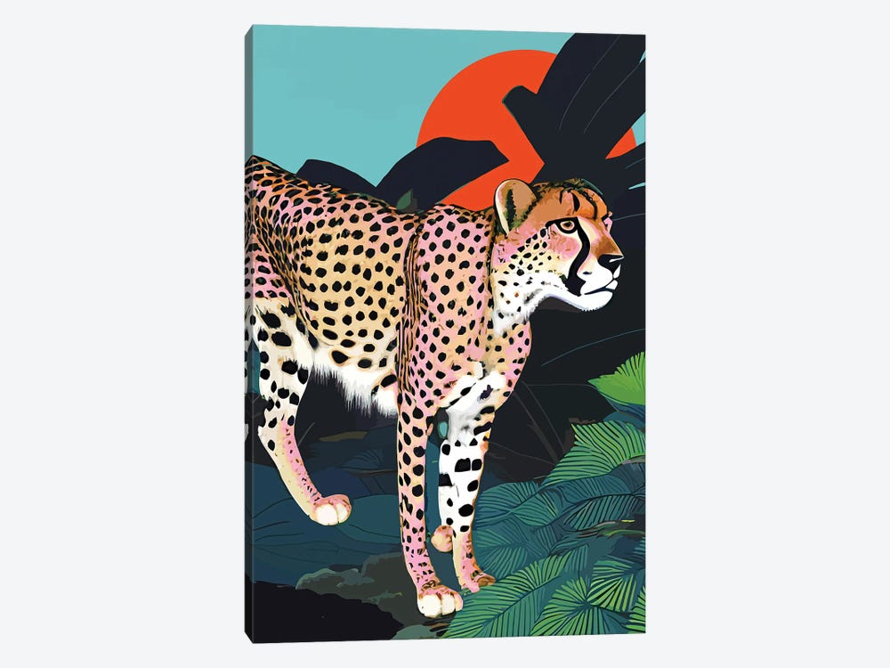 The Cheetah, Tropical Jungle Animals, Mystery Wild Cat by 83 Oranges 1-piece Art Print