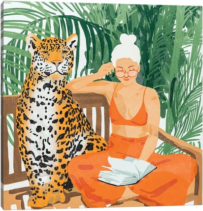 Jungle Vacay II Canvas Art Print - Bohemian Flair 