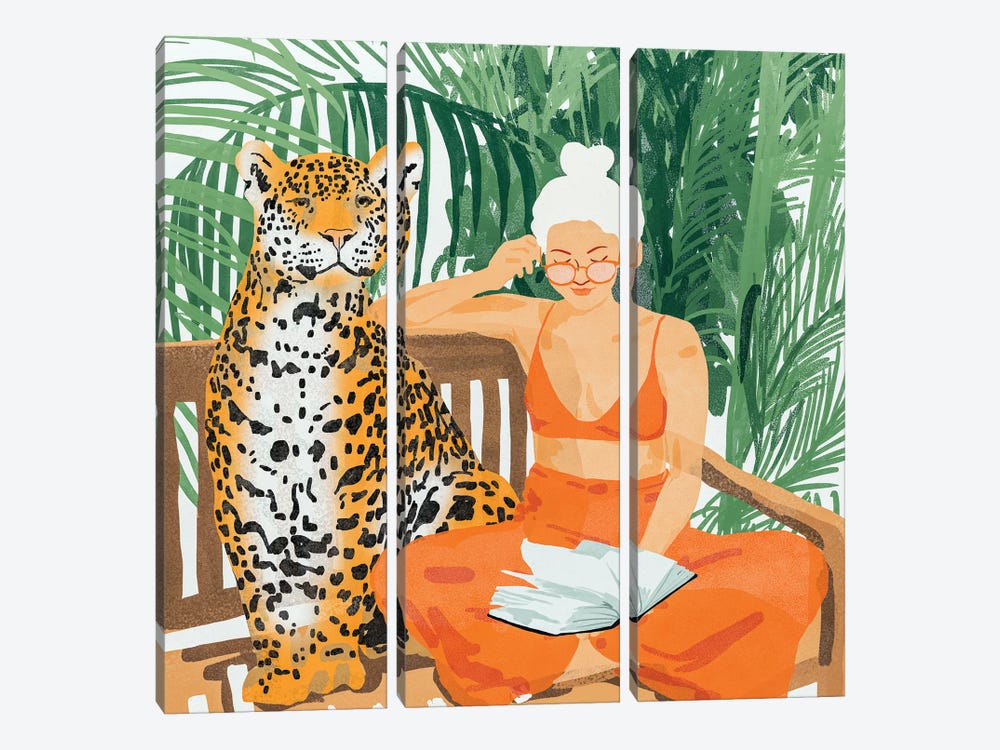 Jungle Vacay II by 83 Oranges 3-piece Canvas Print