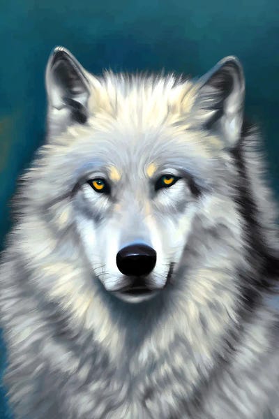 The Wolf, Wildlife Forest Jungle Dog Animal Portrait by 83 Oranges multi panel art