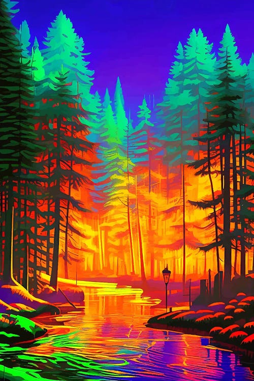 The Neon Mirage by 83 Oranges wall art