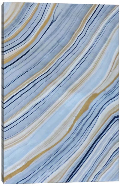 Marble Art XI Canvas Art Print - Stripe Patterns