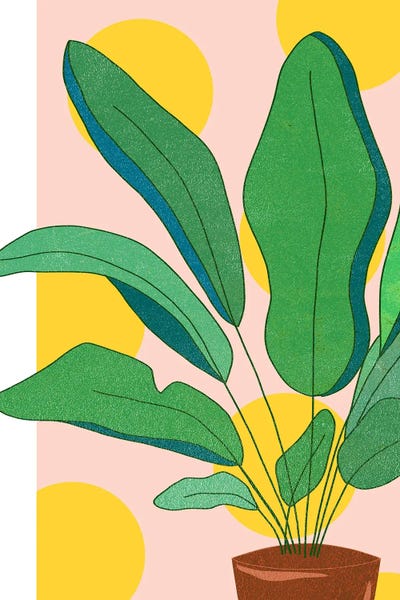 Pastel Plants Love by 83 Oranges canvas print