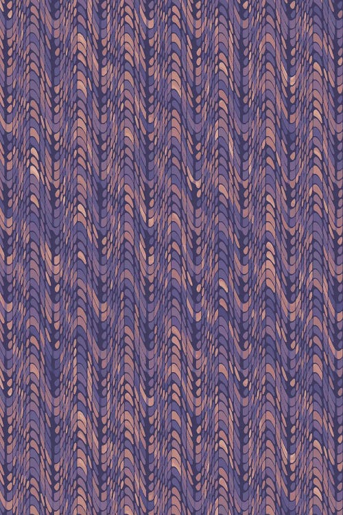 End Of Silence, Dark Purple Neutral Graphic Design, Eclectic Texture Pattern by 83 Oranges wall art