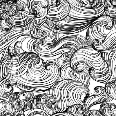 Free Flow White And Black by 83 Oranges canvas print