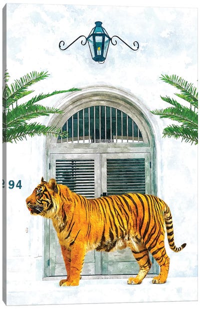 94 Tropical Canvas Art Print - Tiger Art