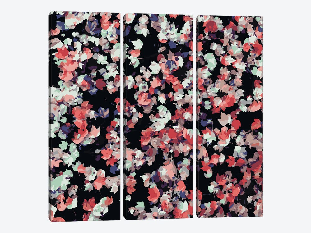Floral Ecstasy Painting by 83 Oranges 3-piece Canvas Print