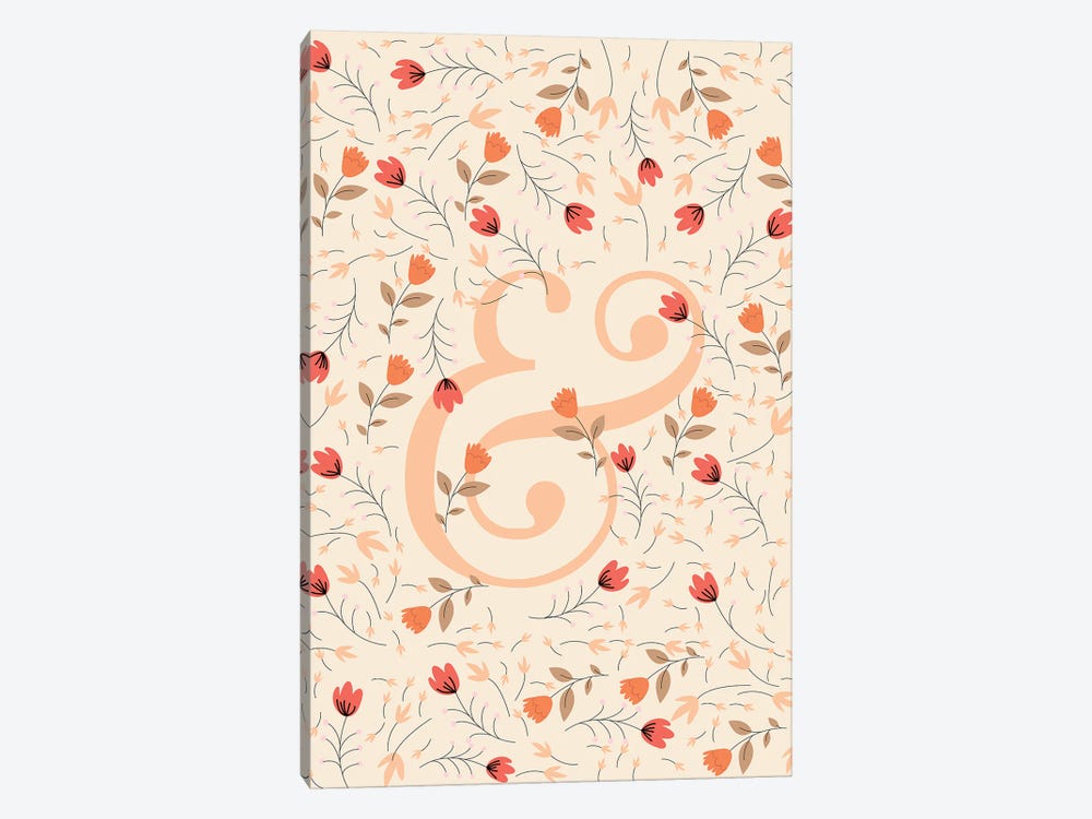 Floral Ampersand by 83 Oranges 1-piece Canvas Wall Art