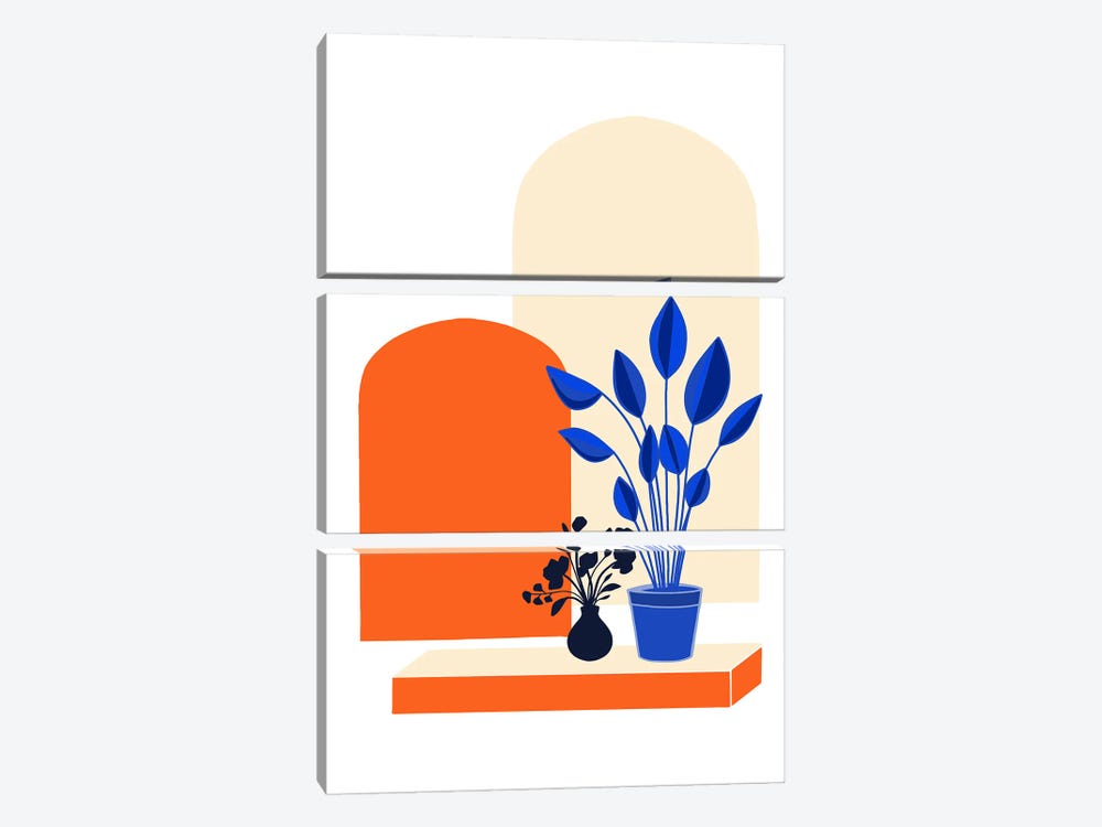 Bohemian Window Seat by 83 Oranges 3-piece Canvas Art Print