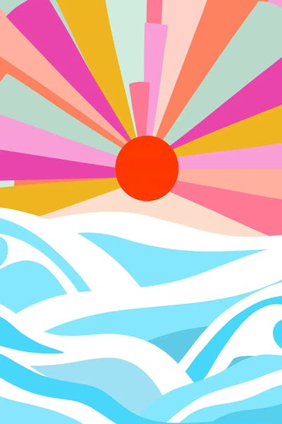 Boho Sunrise by 83 Oranges canvas print