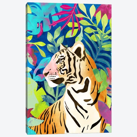 Tropical Tiger Canvas Print #UMA1963} by 83 Oranges Canvas Wall Art