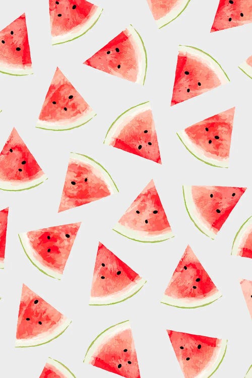 Watercolor Watermelon Pattern