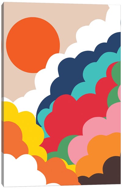 Head In The Clouds Canvas Art Print - 83 Oranges