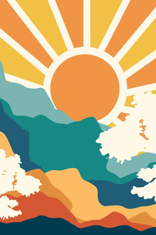 Sunrise Mindset by 83 Oranges wall art