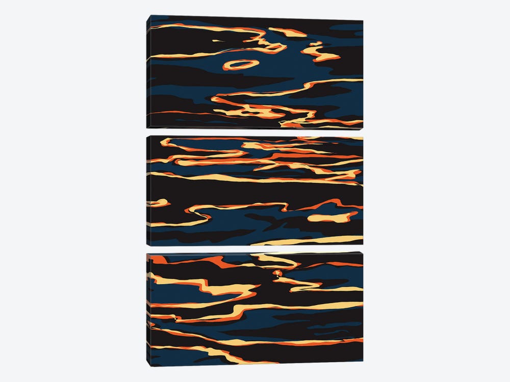 Sunset Reflection by 83 Oranges 3-piece Canvas Art Print