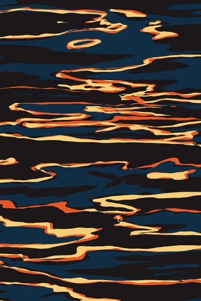 Stripes: Sunset Reflection by 83 Oranges