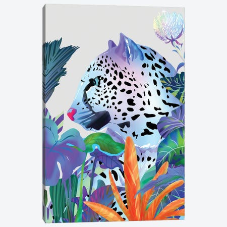 Holographic Leopard Canvas Print #UMA2005} by 83 Oranges Canvas Wall Art