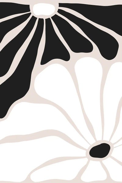 Floral Yin-Yang by 83 Oranges canvas print