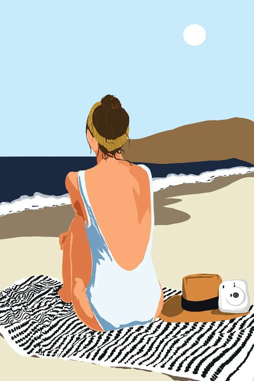 No Posting, No Liking, Just Living by 83 Oranges wall art