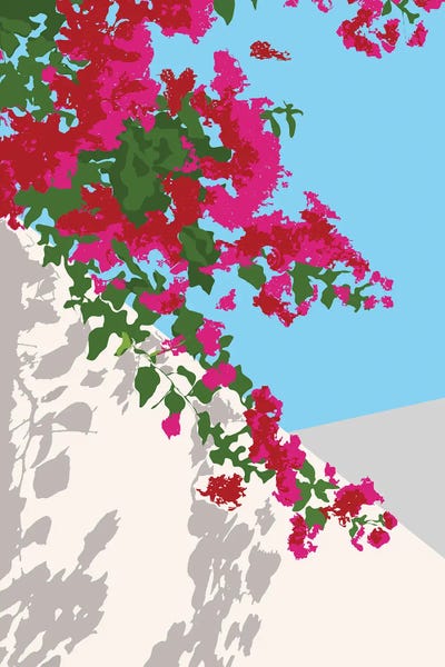 Bougainvillea: Bougainvillea Blossom, Greece Tropical Summer Travel by 83 Oranges