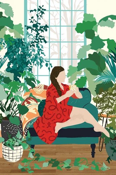 Introspection, Urban Jungle Bohemian Decor Plants