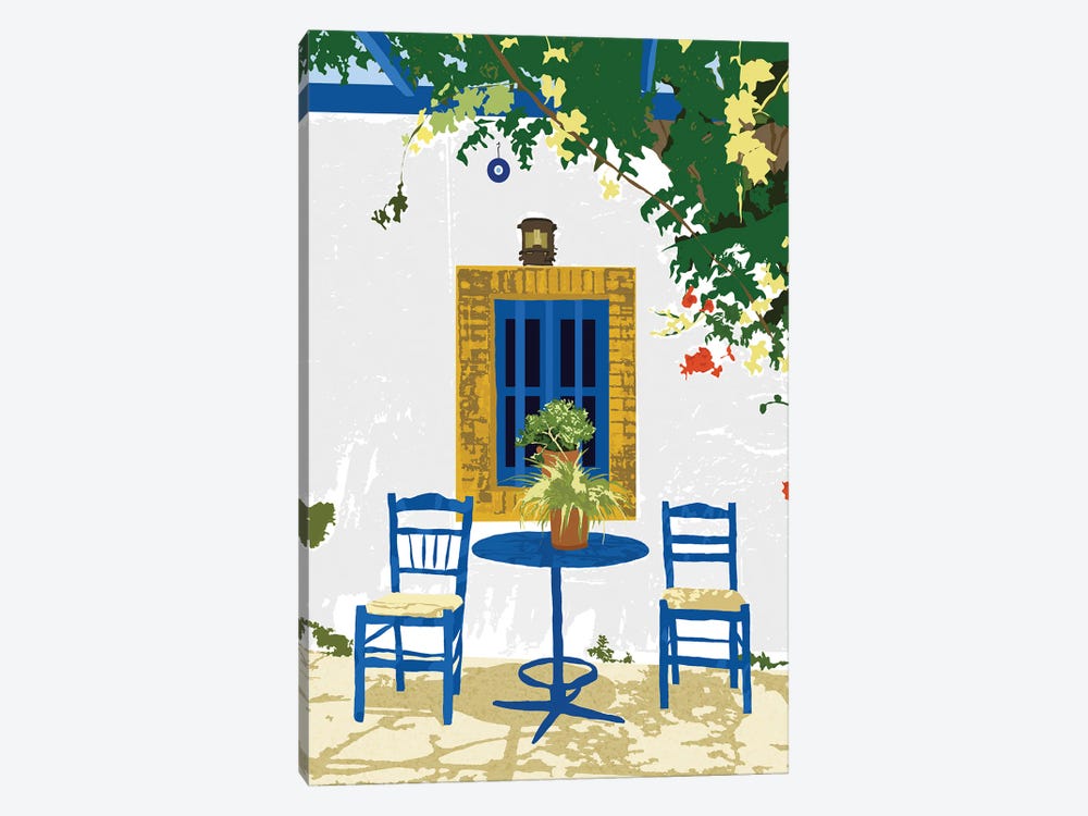 Greek Vacay For Two by 83 Oranges 1-piece Canvas Artwork