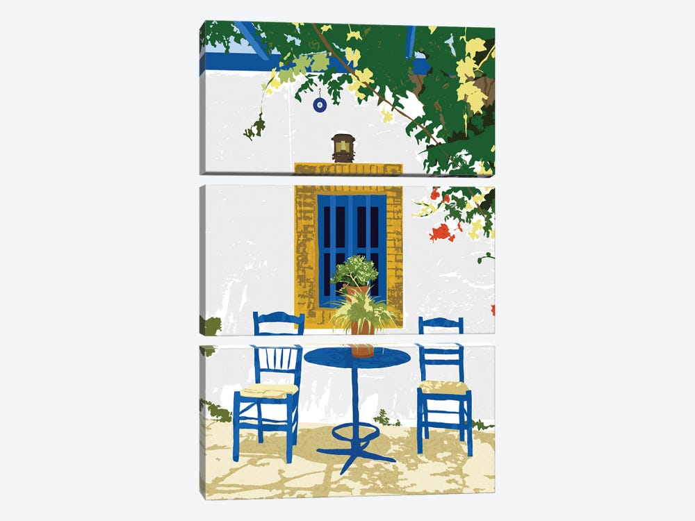 Greek Vacay For Two by 83 Oranges 3-piece Canvas Artwork