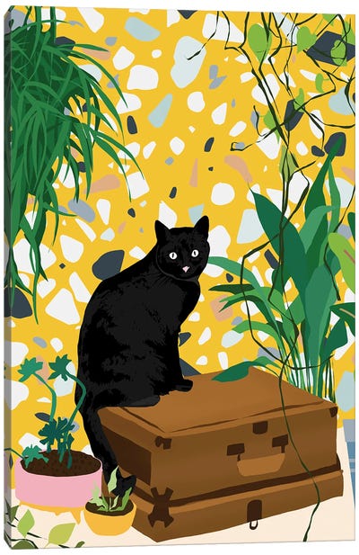 Urban Jungle Cat Canvas Art Print