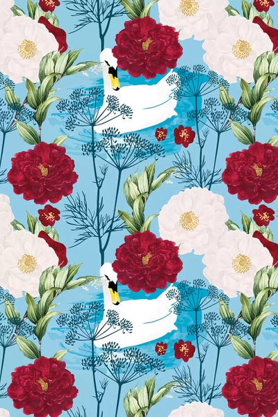 Swan Pond by 83 Oranges canvas print